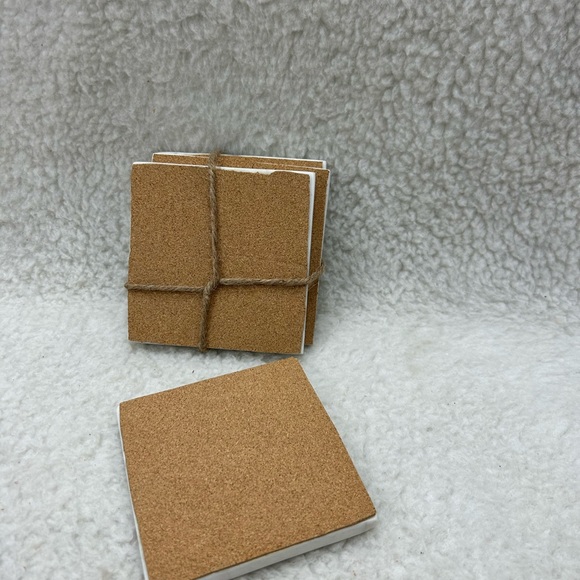 Coasters white square marble 4 made in India handmade 4" x 4" - Picture 4 of 9